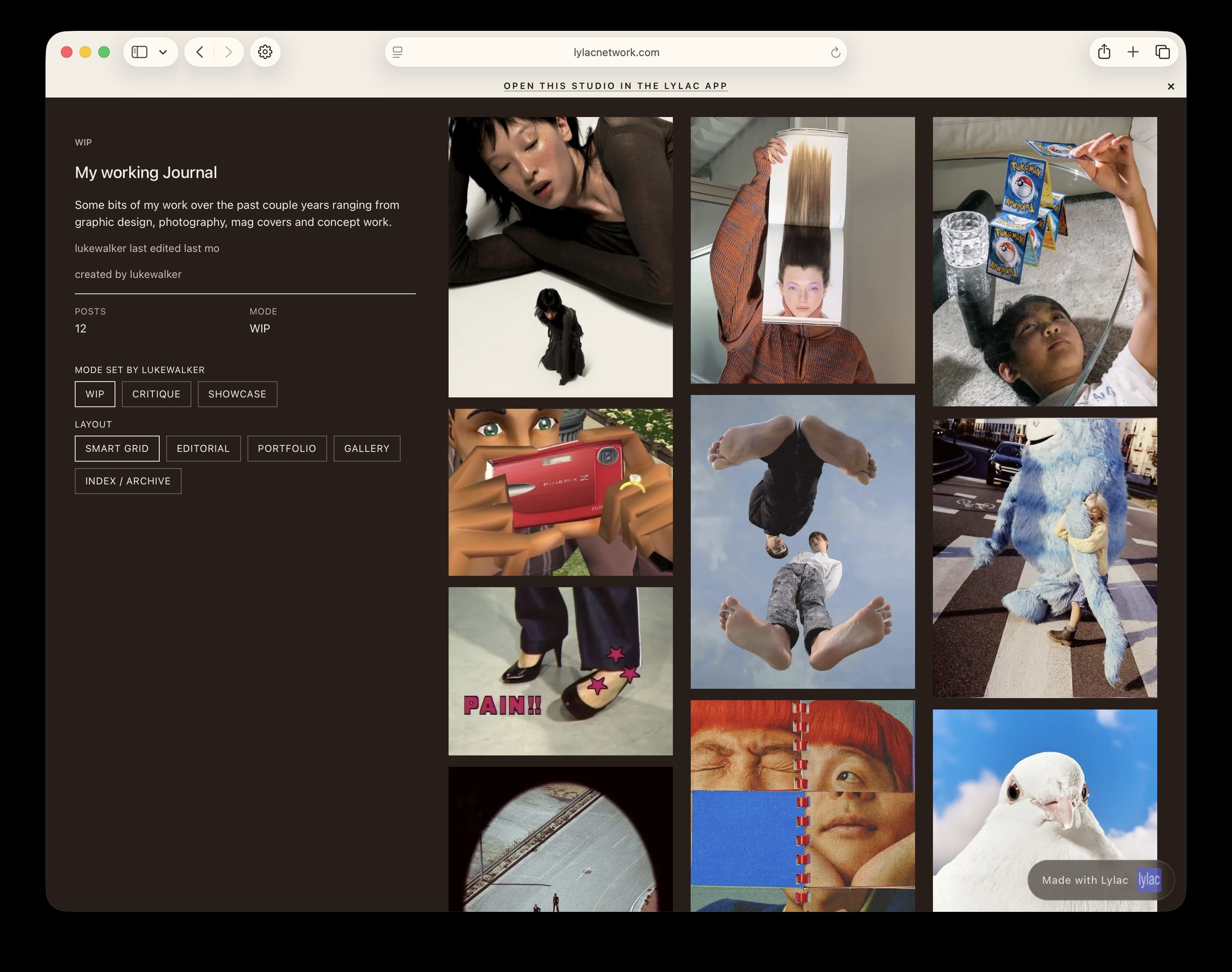 Smart Grid web studio layout preview 1