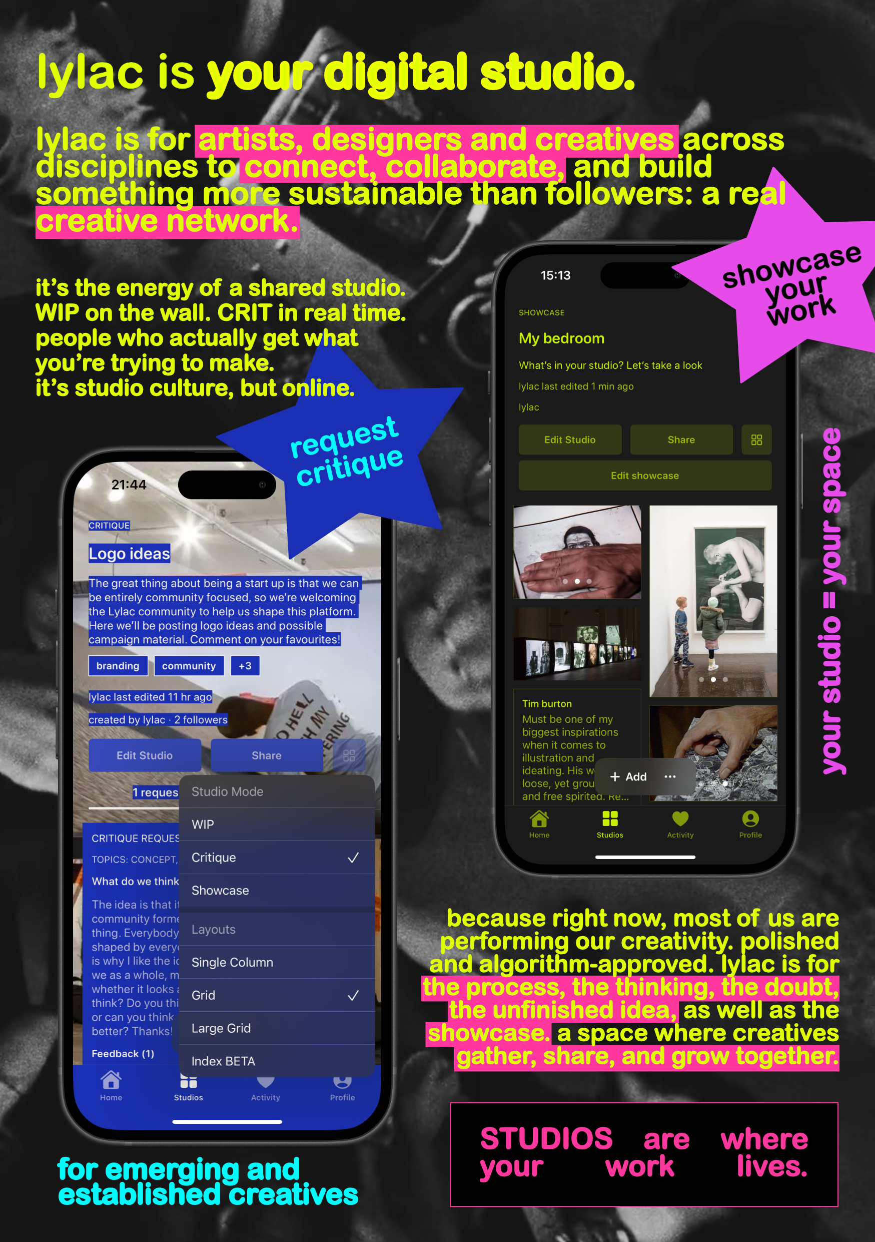 Lylac flyer side two