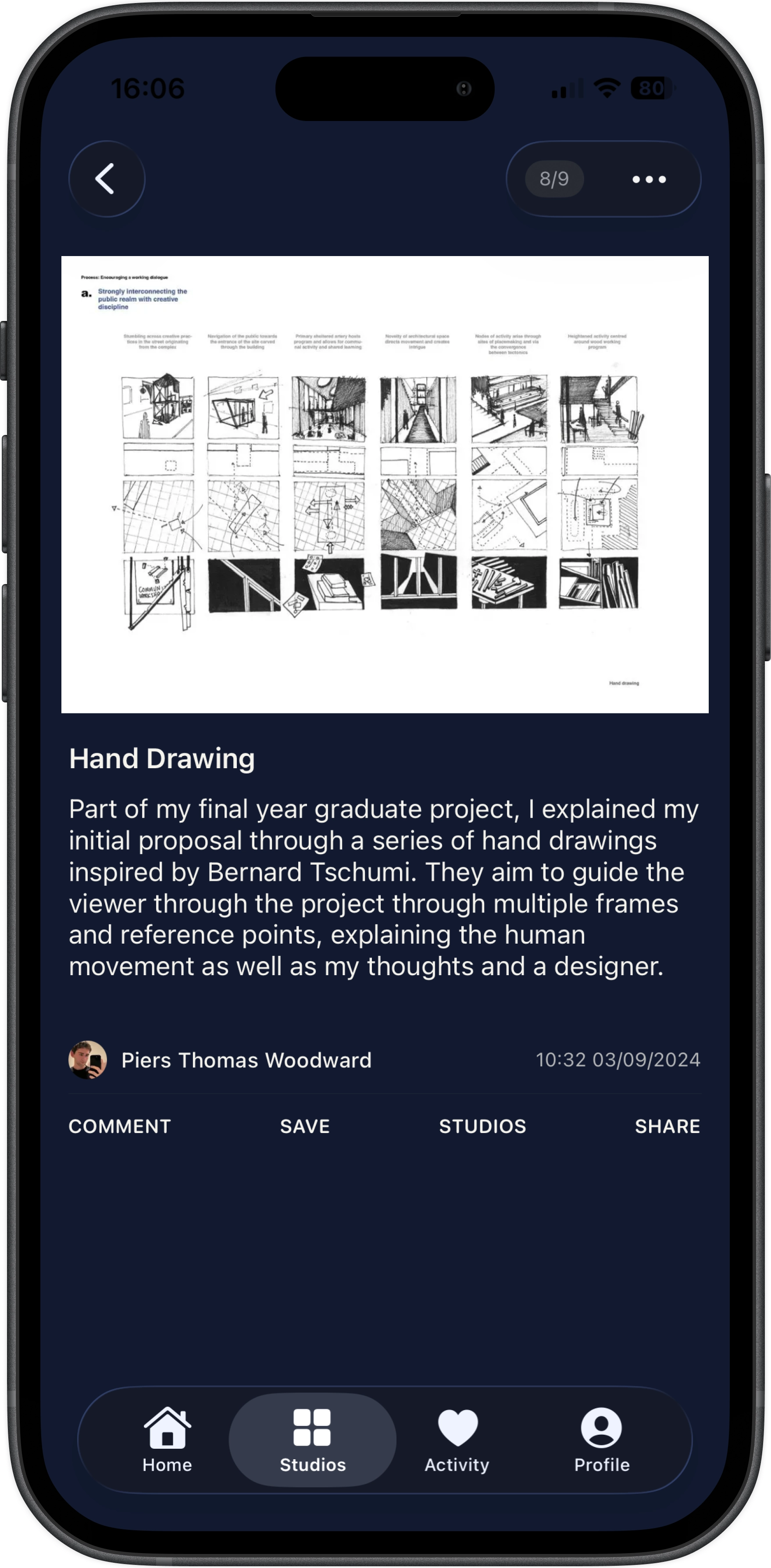 Single work view for Piers