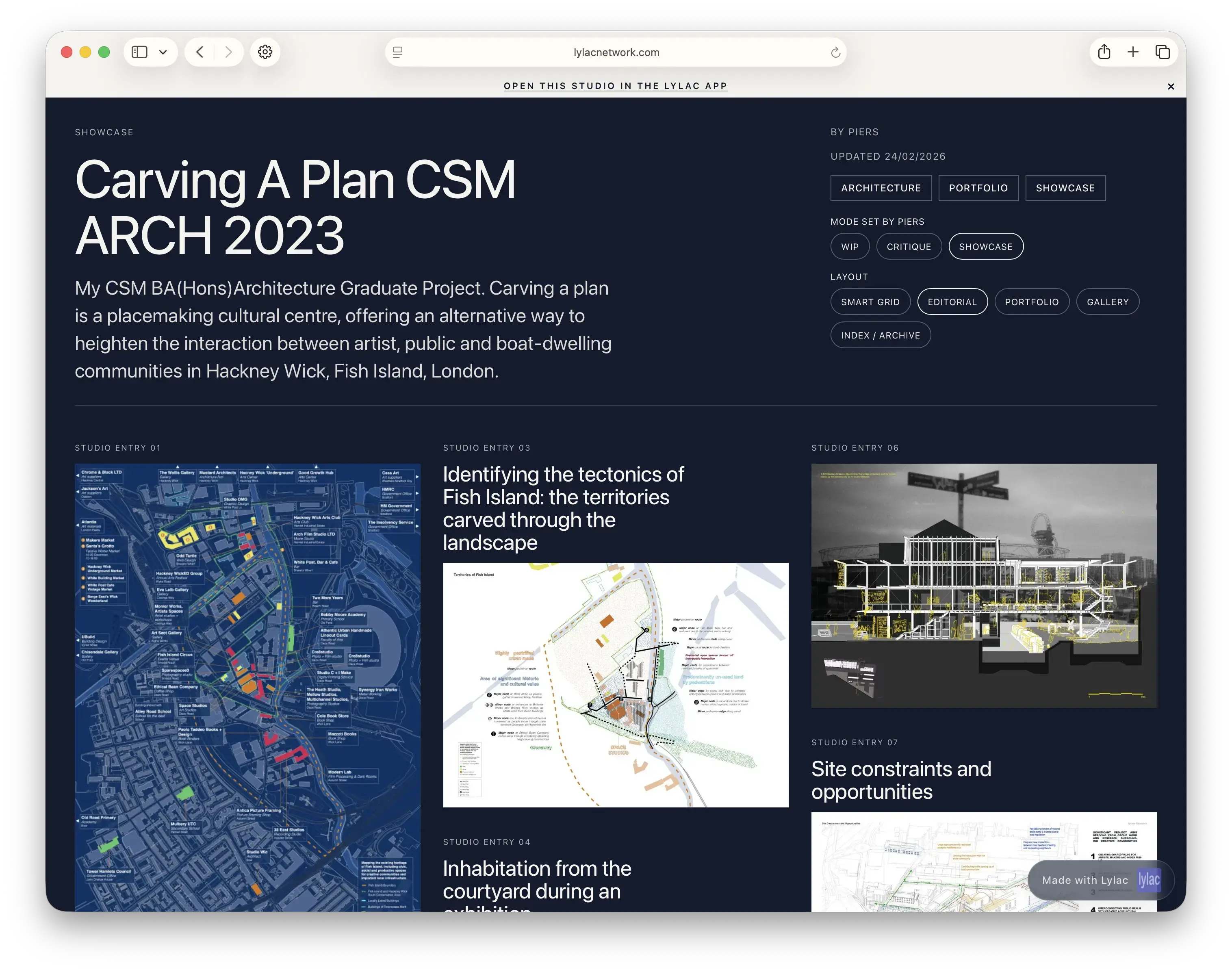 Editorial web studio layout preview 1