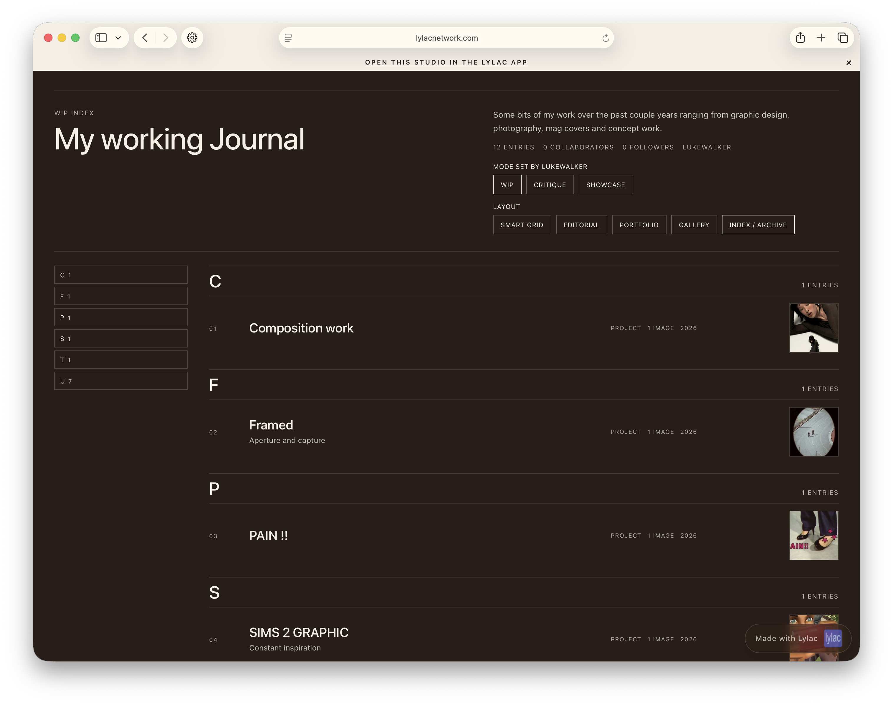 Index web studio layout preview 2