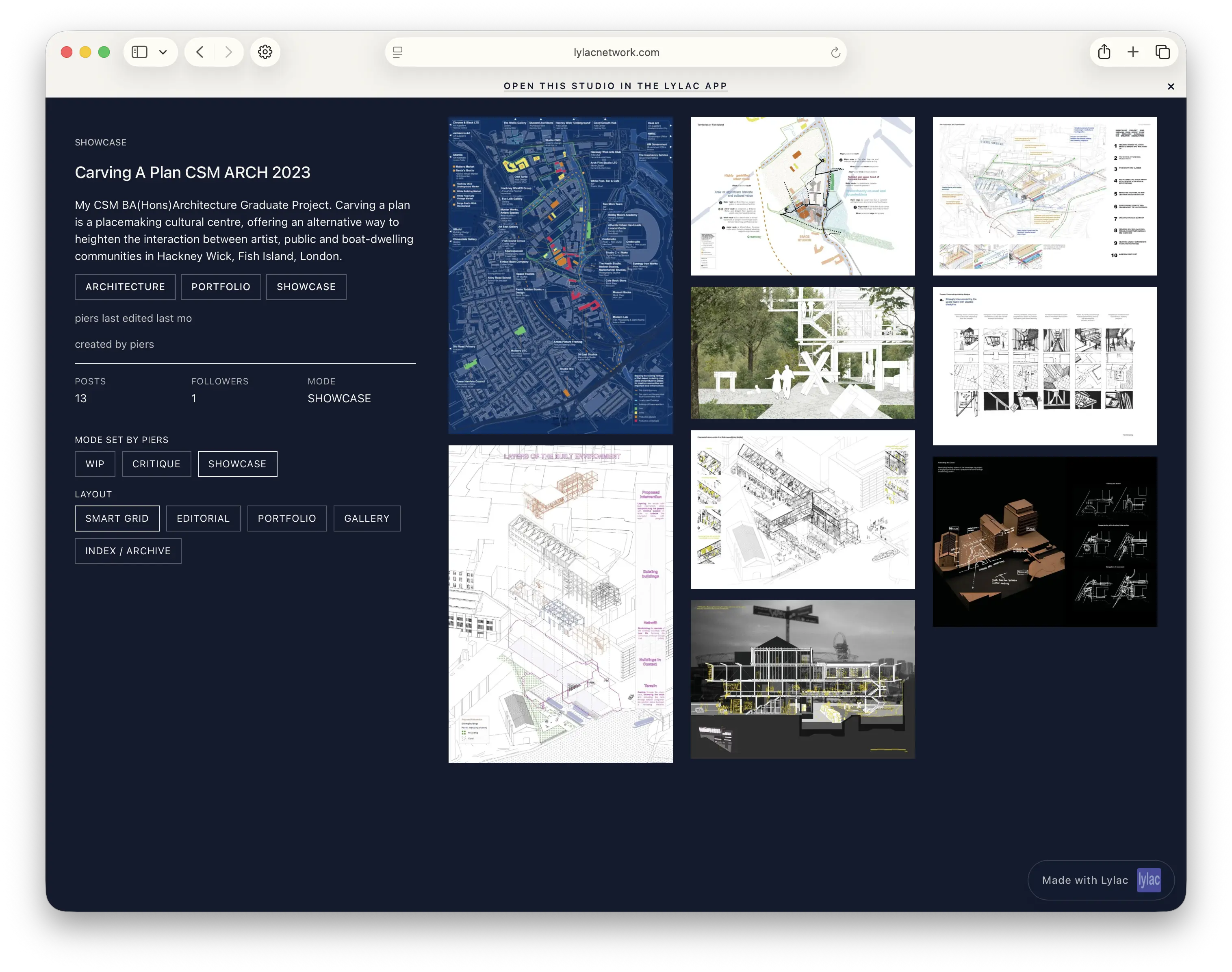 Smart Grid web studio layout preview 4